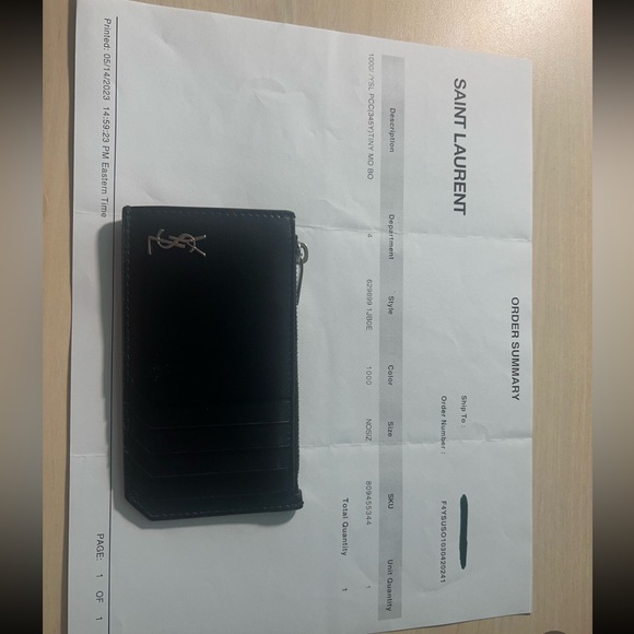 Selling a YSL wallet new! - Picture 2 of 4